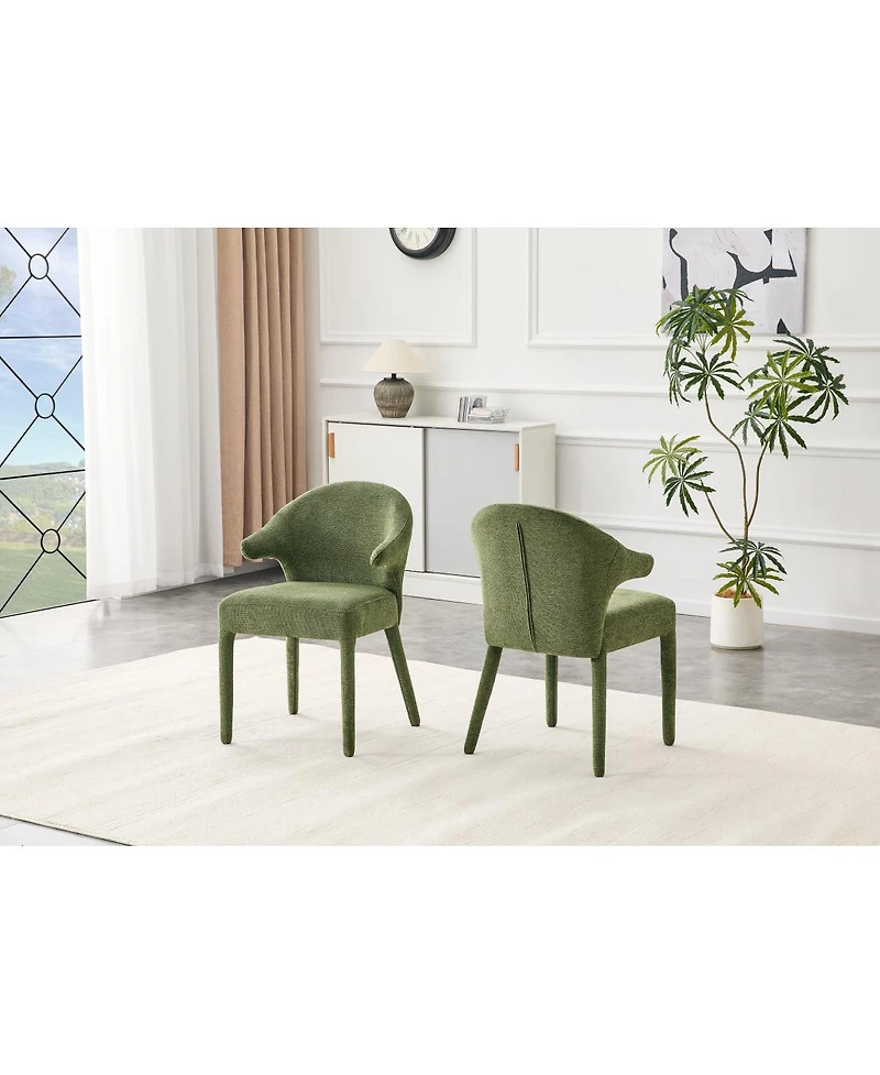 Streamdale Furniture Boucle Hug Chair Set of 2 - Upholstered Armchair