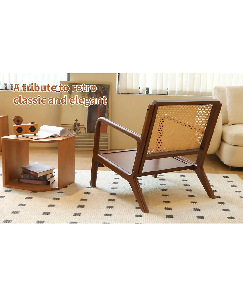 Streamdale Furniture Cozy Accent Chair with Solid Wood Frame