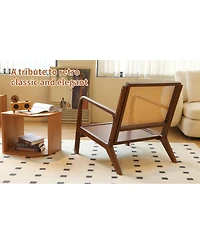 Streamdale Furniture Cozy Accent Chair with Solid Wood Frame
