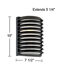 John Timberland Modern Outdoor Wall Light Fixtures Set of 2 Grid Frosted Glass for Post Exterior Barn Deck House Porch Yard Posts Patio Home
