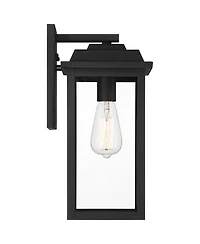 John Timberland Eastcrest Modern Outdoor Wall Light Fixtures Set of 2 Textured Metal 15 Clear Glass for Post Exterior Barn Deck