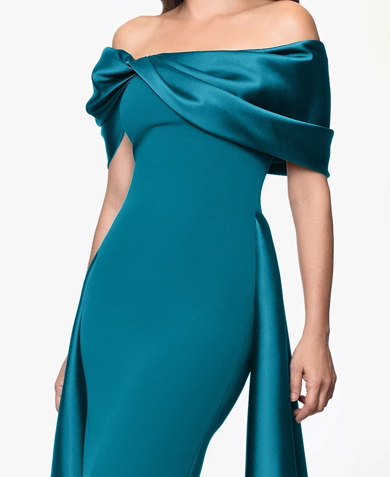 Betsy & Adam Women's Off-The-Shoulder Dress
