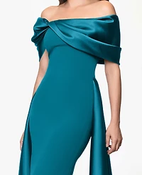 Betsy & Adam Women's Off-The-Shoulder Dress