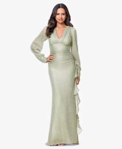Betsy Adam Womens V Neck Ball Gown