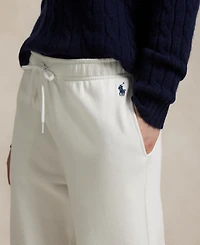 Polo Ralph Lauren Women's Drawstring Fleece Wide-Leg Sweatpant