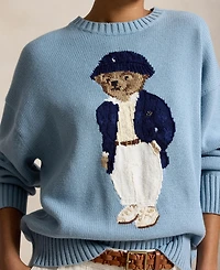 Polo Ralph Lauren Women's Bear Oversized Crewneck Sweater