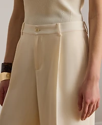 Lauren Ralph Women's High-Rise Double-Faced Bermuda Shorts