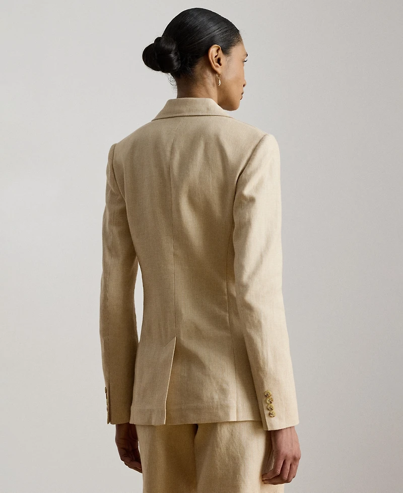 Lauren Ralph Women's Notch Lapel Collar Tweed Blazer