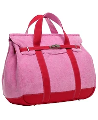 Sunwin Madaket Terry and Cotton Canvas Large Tote Handbag