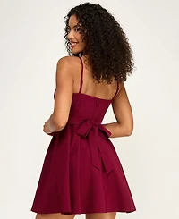 City Studios Juniors' Sweetheart Neck Spaghetti Strap Mini Dress