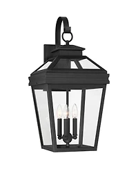 John Timberland Stratton Street High Traditional Outdoor Wall Light Fixture Mount Porch House Lantern Edison Bulb Glass Shade