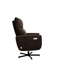 Streamdale Furniture Electric Swivel Recliner w/ Usb/Type-c, Velvet Accent Chair