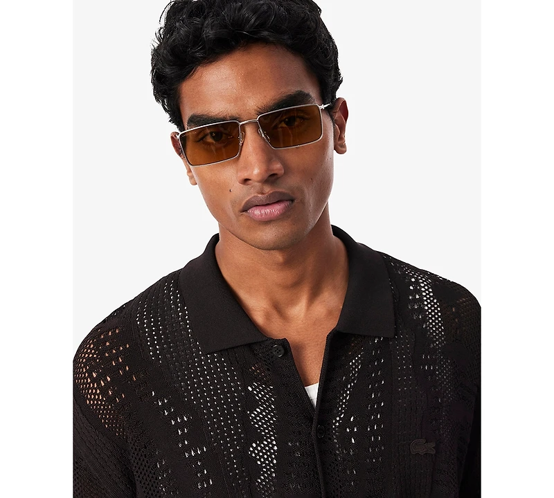 Lacoste Men's Lacy Knit Polo Collar Sweater Shirt