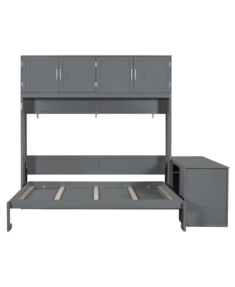 Streamdale Furniture Queen Murphy Bed w/ Desk, Storage, Cabinets