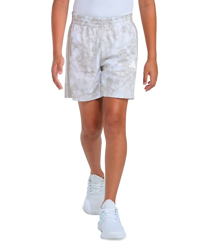 adidas Boys' 8-20 Elastic Waistband Printed Camo Shorts