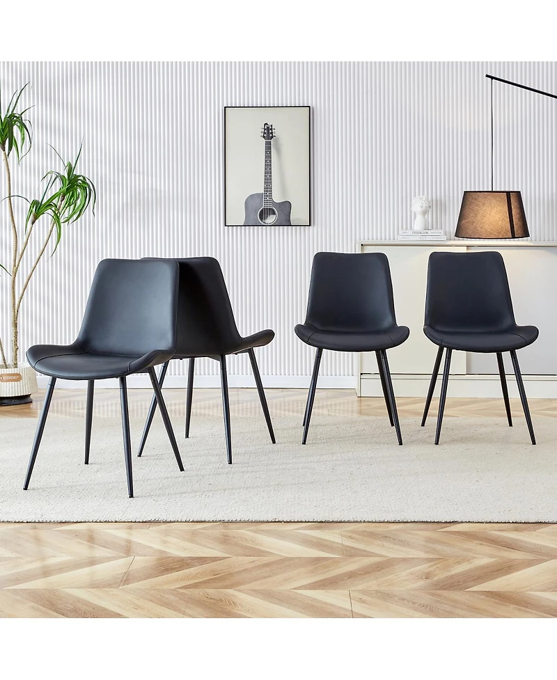 Streamdale Furniture Faux Leather Dining Chairs