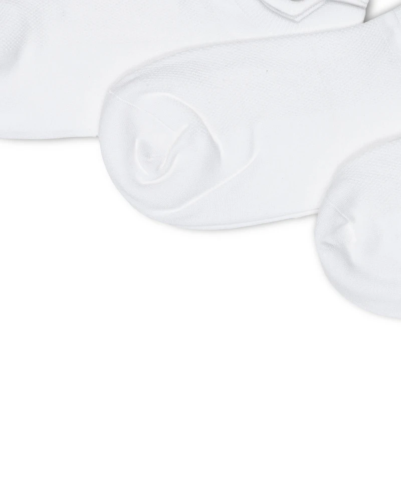 Lauren Ralph Lauren Women's Double Tab No Show Socks, 3-Pack