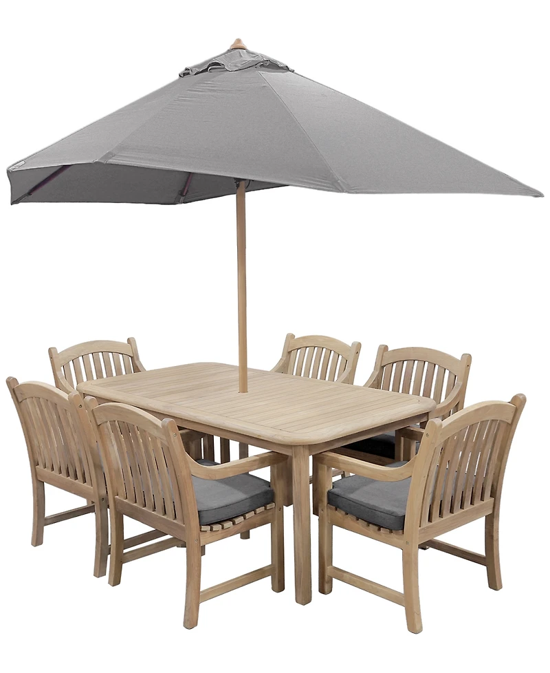 Bristol 7-Pc. Rectangle Dining Set (Dining Table and Chairs), Created for Macy's
