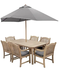 Bristol 7-Pc. Rectangle Dining Set (Dining Table and Chairs), Created for Macy's