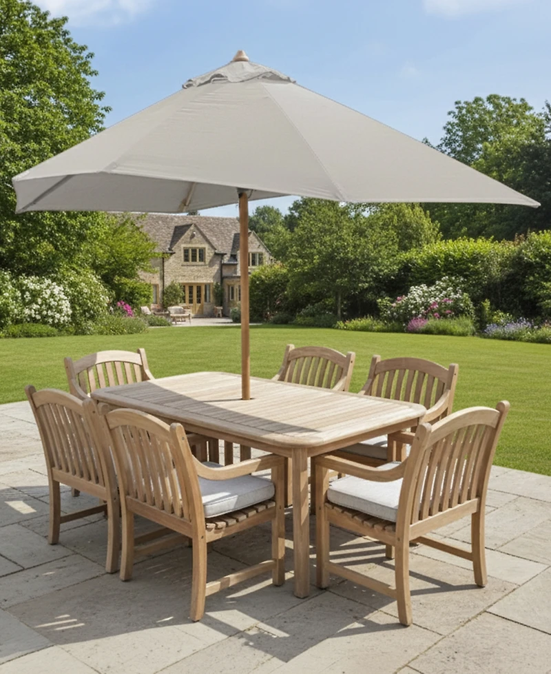 Bristol 7-Pc. Rectangle Dining Set (Dining Table and Chairs), Created for Macy's
