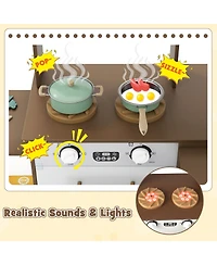 Slickblue Corner Kids Kitchen Set with Realistic Lights and Sounds