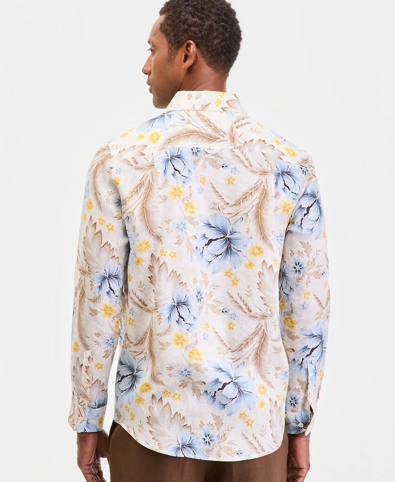 Club Room Men's Long-Sleeve Resort Linen Shirt, Macy's Exclusive