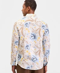 Club Room Men's Long-Sleeve Resort Linen Shirt, Macy's Exclusive