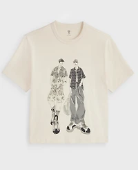Mode of One Men's Sketch Graphic Relaxed-Fit T-Shirt, Macy's Exclusive