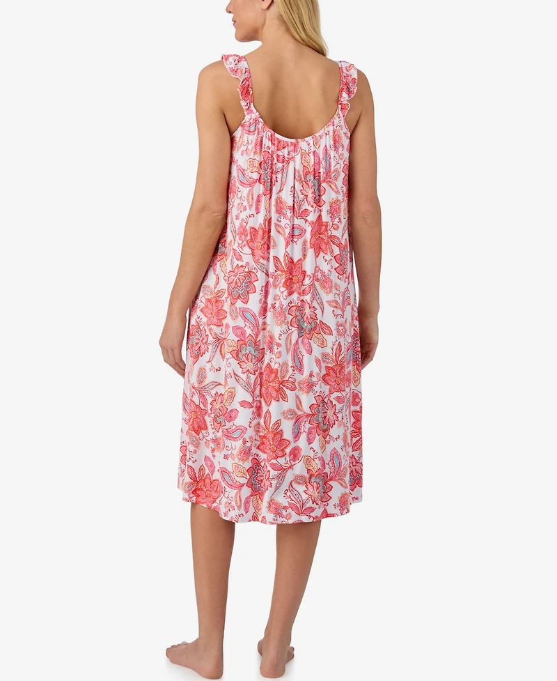 Ellen Tracy Women's Sleeveless Midi Nightgown