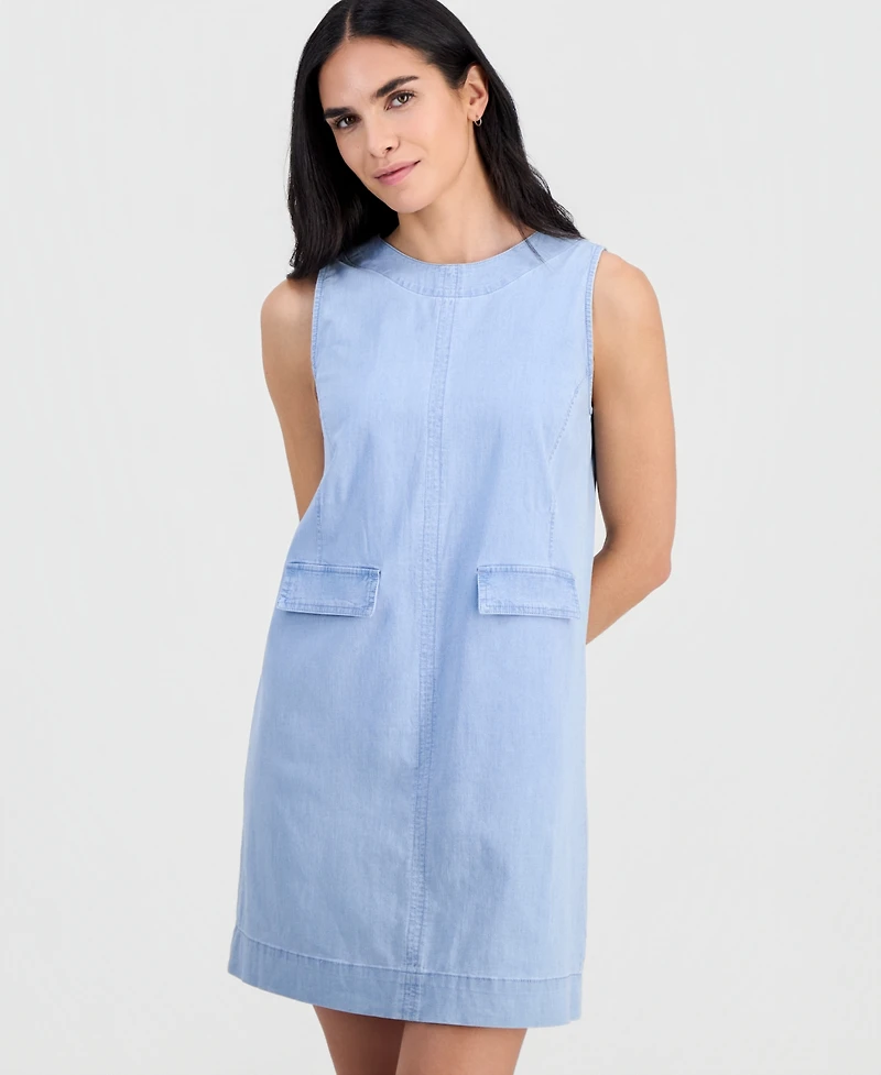 Jones New York Petite Mini Sleeveless Shift Dress