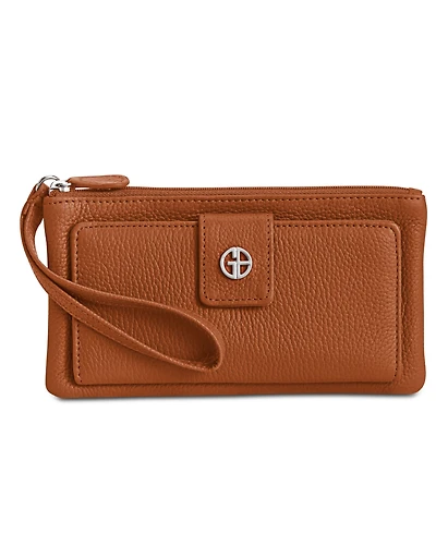 Giani Bernini Softy Grab & Go Leather Wristlet, Exclusively at Macy's