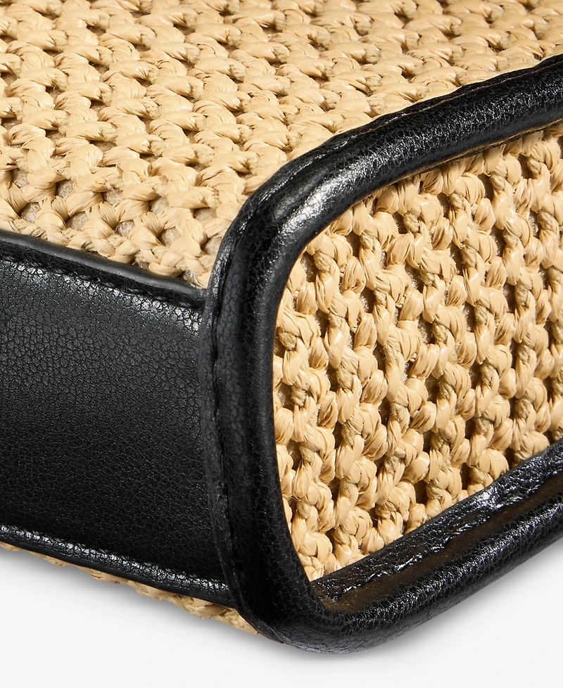 I.n.c. International Concepts Tollaan Micro Straw Crossbody Handbag, Macy's Exclusive