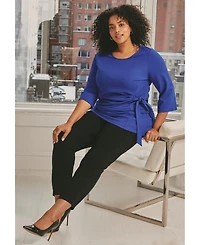 Avenue Women's Super-Stretch Straight Ankle Pull-On Pant