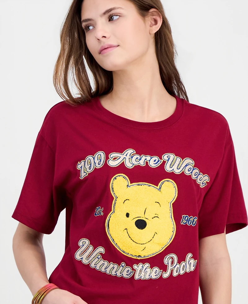 Winnie the Pooh Juniors' Embroidered Bear T-Shirt