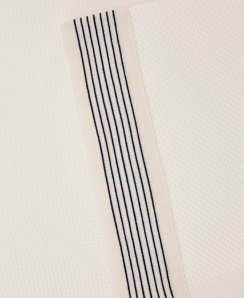 Reiss Men's Textured Tape-Cuff Modern-Fit T-Shirt