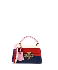 Pre-Owned Gucci Small Queen Margaret Top Handle Bag Colorblock Leather