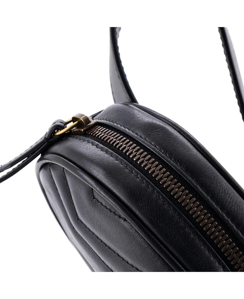 Pre-Owned Gucci Gg Marmont Belt Bag Matelasse Leather