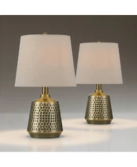 360 Lighting Argus 16" High Small Modern Accent Table Lamps Set of 2