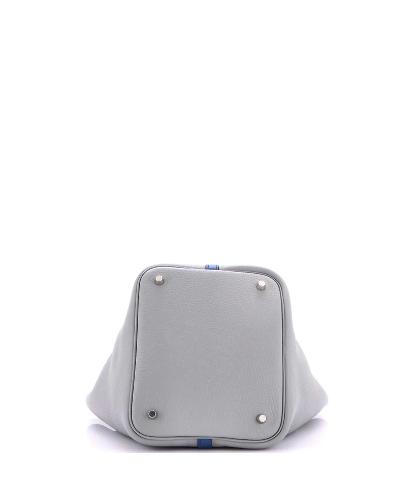 Pre-Owned HERMES Mm Bicolor Picotin Lock Bag Clemence with Swift