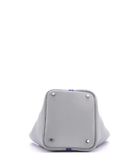 Pre-Owned HERMES Mm Bicolor Picotin Lock Bag Clemence with Swift