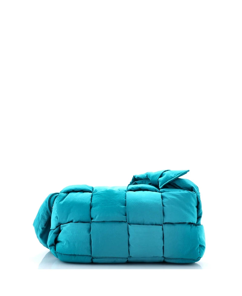 Pre-Owned Bottega Veneta Padded Tech Cassette Crossbody Bag Intrecciato Nylon