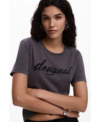 Desigual Women's Embroidered Logo T-Shirt