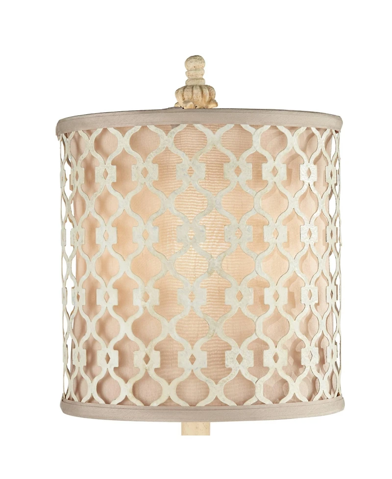 Regency Hill French Candlestick 34" Tall Scroll Skinny Buffet Traditional End Table Lamps Set of 2 Living Room Bedroom