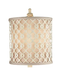 Regency Hill French Candlestick 34" Tall Scroll Skinny Buffet Traditional End Table Lamps Set of 2 Living Room Bedroom