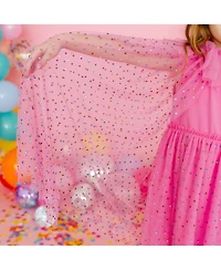 Sweet Wink Girls Raspberry Rhinestone Cape