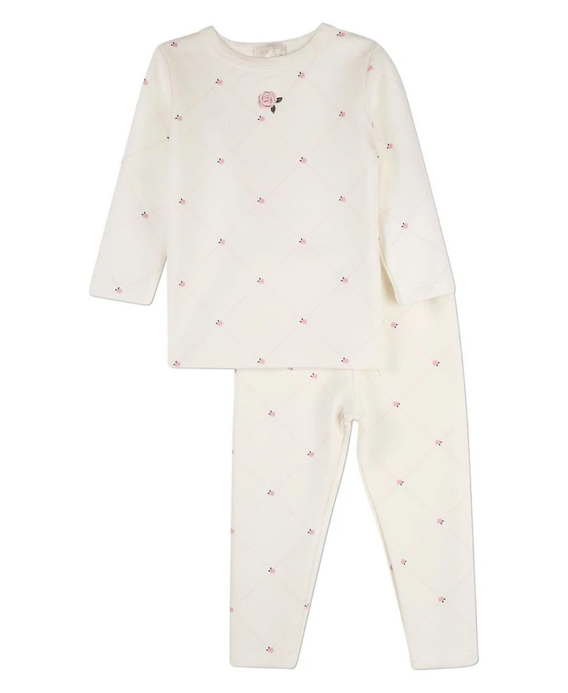MeMoi 2 Piece Girls Rayon/Cotton-Blend Pajama Set