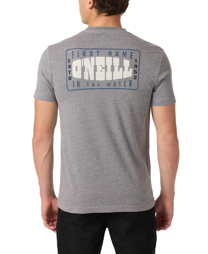 O'Neill Men's Western Screen Print Detail Crewneck T-Shirt