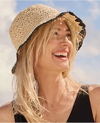 Lands' End Women's Raffia Bucket Hat