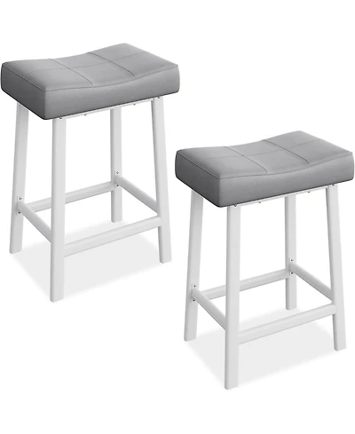gaomon Dining Chair Counter Height Bar Stools Set of 2 24 Inch Barstools for Kitchen Dining Room