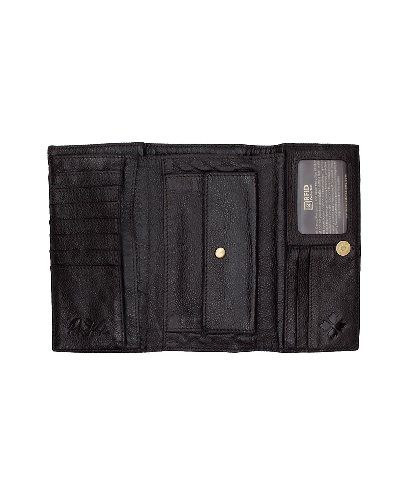 Patricia Nash Terresa Denim Patchwork Wallet